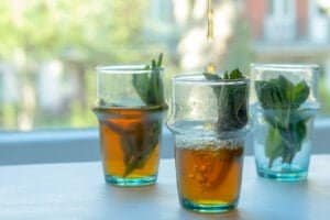 Drink mint tea in Morocco