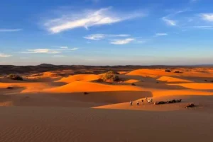 The Merzouga Sahara desert: