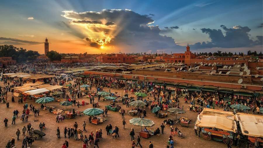 Marrakech's famous square