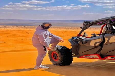 Enjoy a quad bike or buggy drive in the Erg Chebbi sand dunes